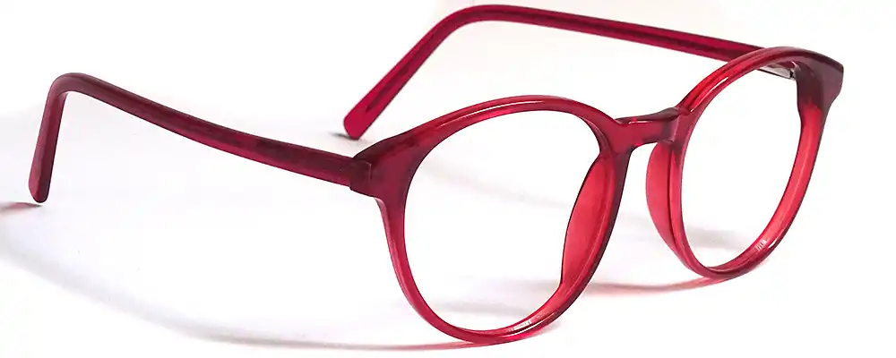 unbreakable Rounded Red eyeglasses