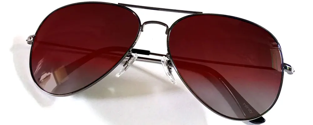 Red Brown Single colour Power Sunglass