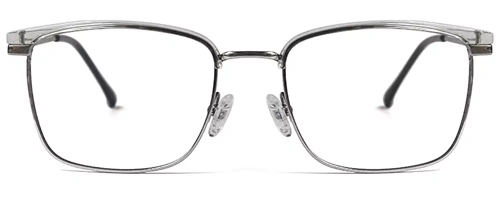 Silver Square Brow-line type Designer Full frame online