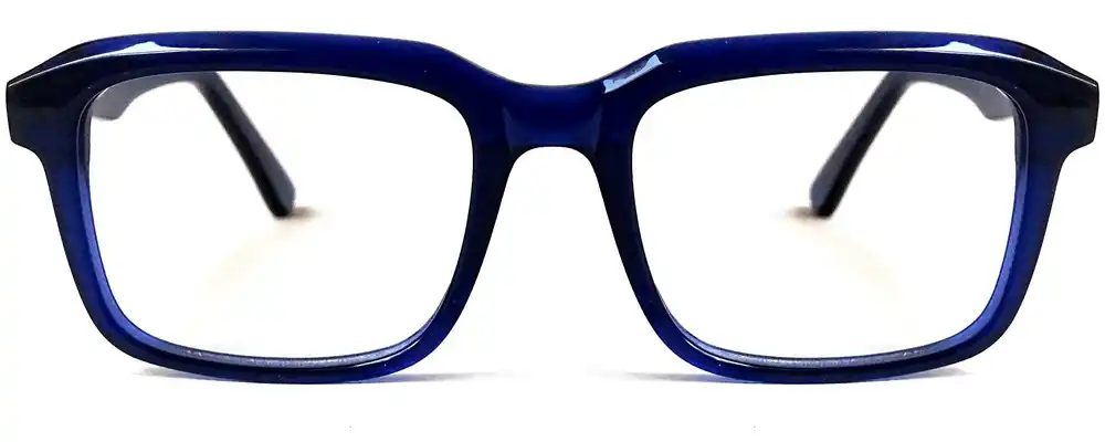 Square frame glasses Blue @ ₹998 | CrazySpects®