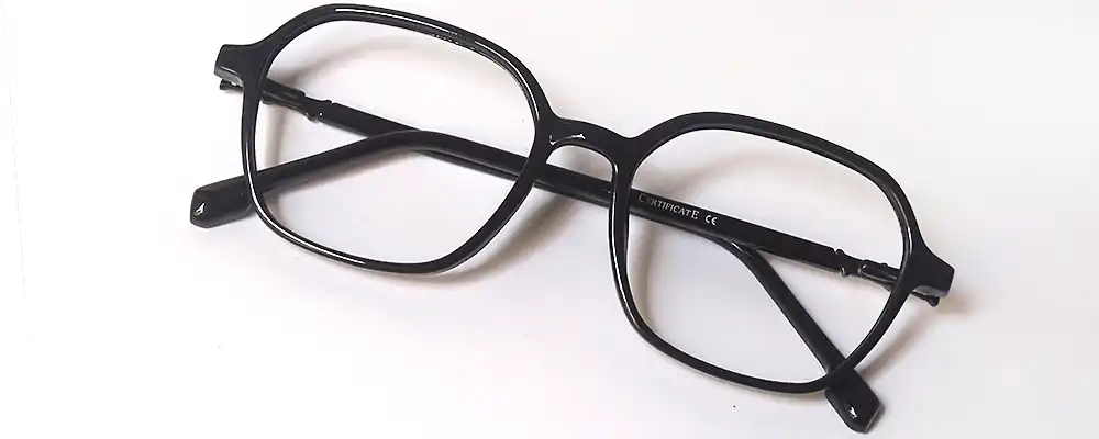 Black Geometric frame glasses online | geometric black full frame | Crazyspects®