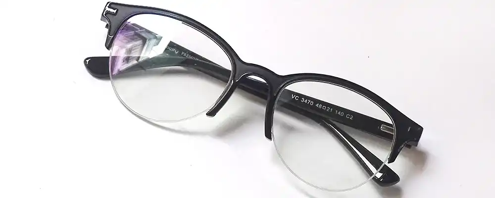 Cat eye black supra without nose pads | Black with In-Build Nose Pads