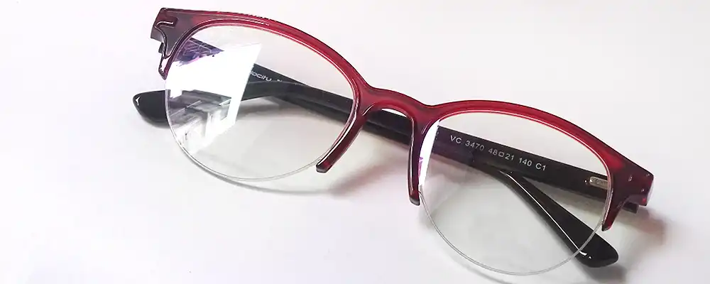 Cat eye supra without nose pads | Red Burgundy with In-Build Nose Pads
