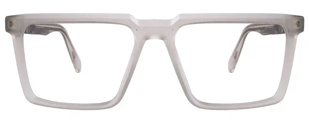 White Transparent Large Fullframe online | Semi-transparent matte finished front with shining temple @ 998