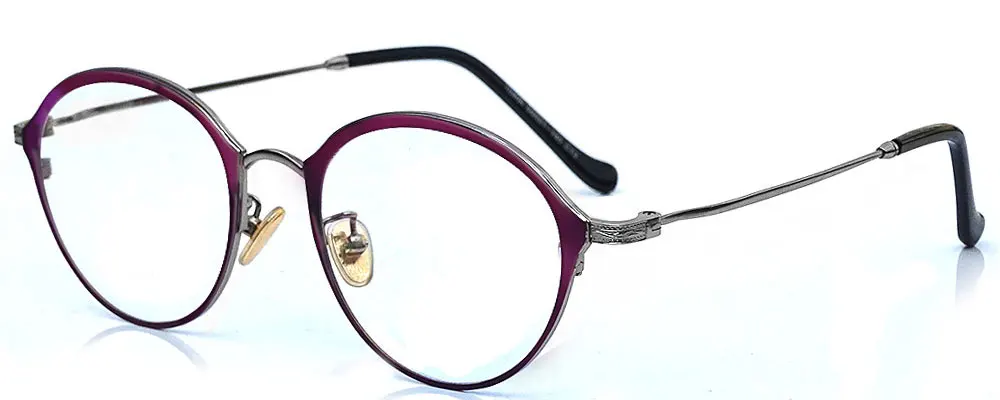 Purple with silver Designer eyeglasses online