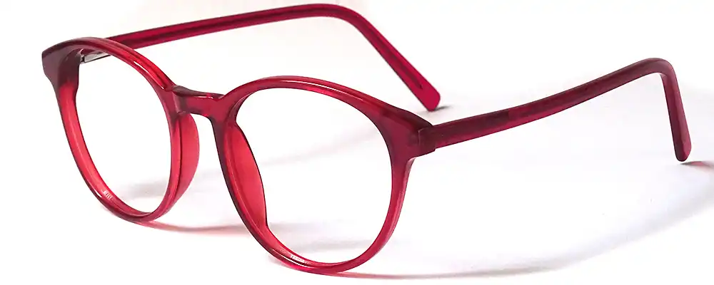 unbreakable Rounded Red eyeglasses