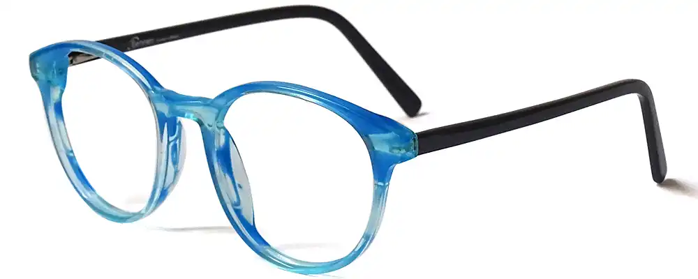 unbreakable Rounded Blue eyeglasses