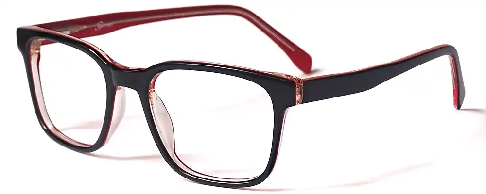 unbreakable Black Red glasses