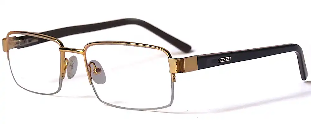 Golden Half rim eyeglasses