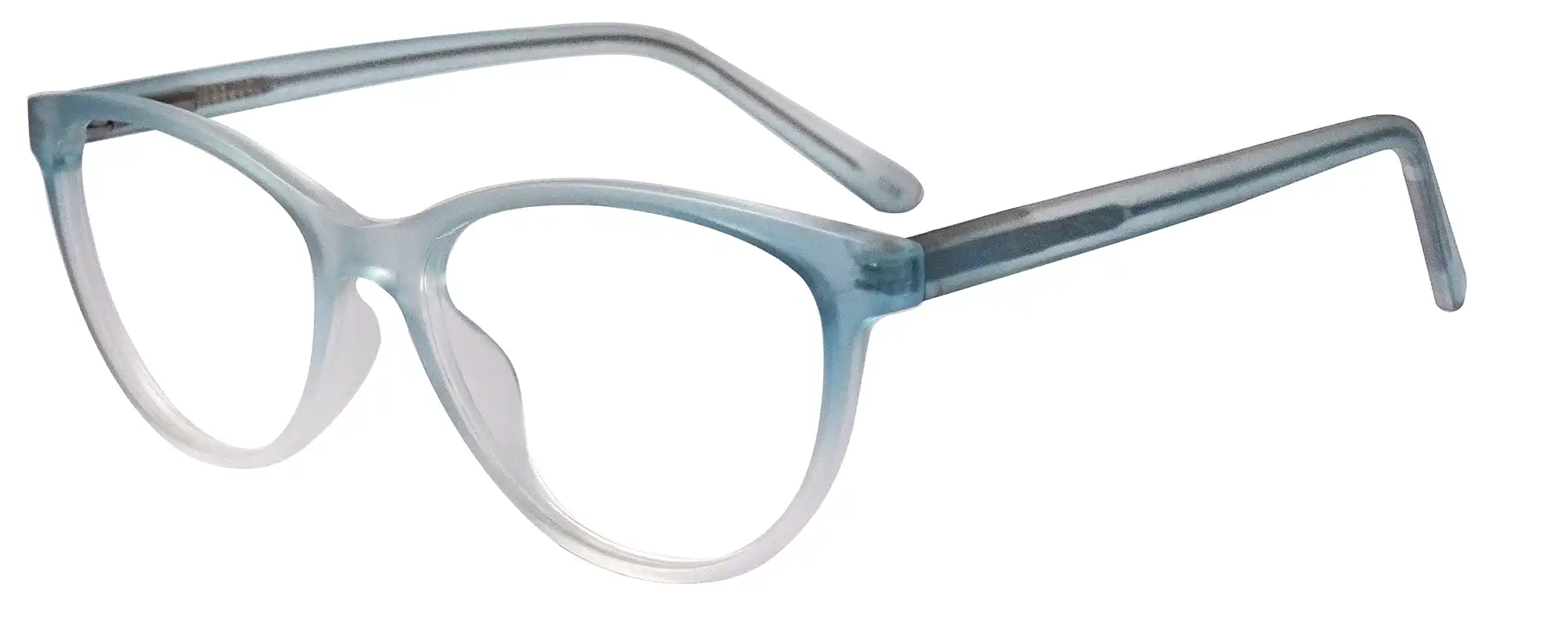 Light Blue Gradient Transparent Cateye Fullframe
