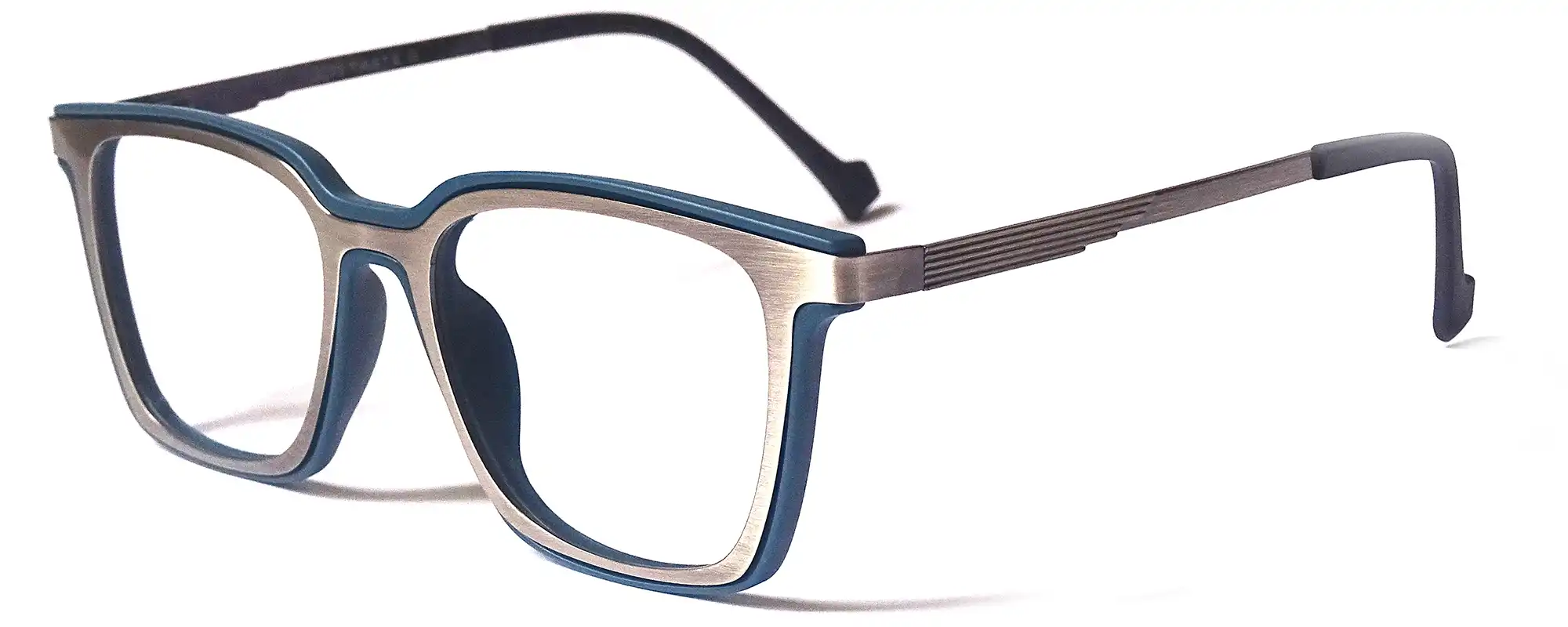 Gunmetal with Matte Blue Designer Square type Fullframe