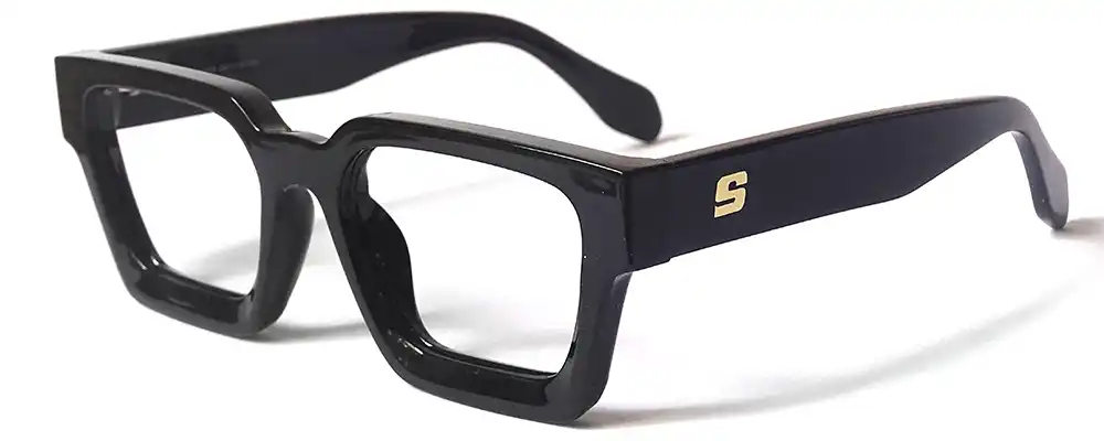 Black eyeglasses                                                                                                                                                         