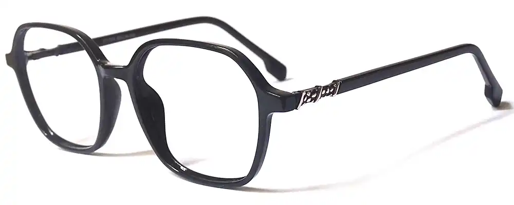 Black geometric frame