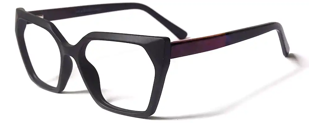 Black Geometric fibre glasses