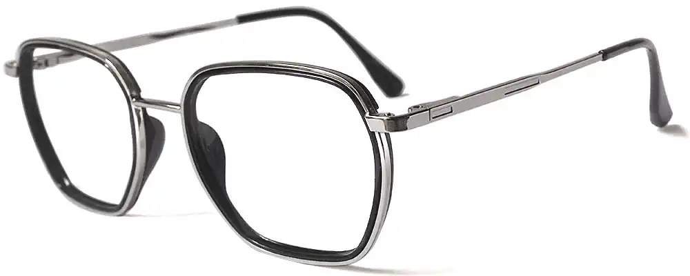 Black with Silver Metal full-frame