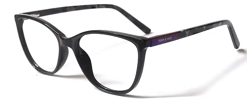 Black mixed cat eye glasses                                                                                                                                                              