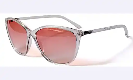 Transparent White Cateye prescription sunglasses