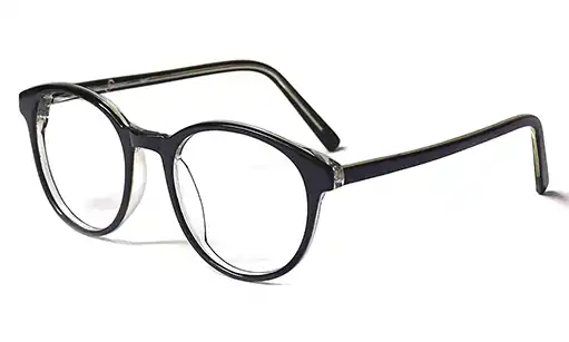 unbreakable Rounded Black eyeglasses