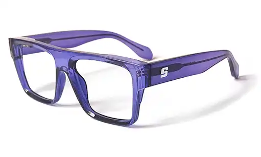transparent Purple square glasses                                                                                                                                                              