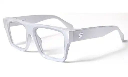 White eyeglasses                                                                                                                                                         