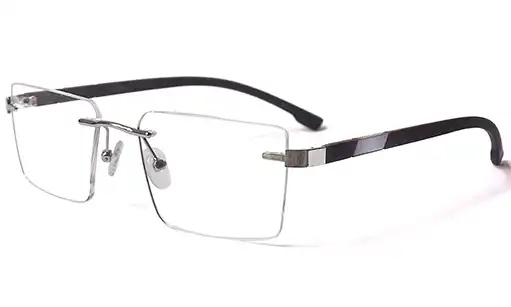 Frameless eyeglasses