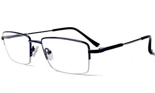 Rectangle half frame glasses