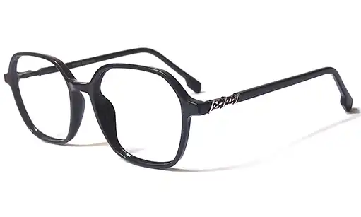 Black geometric frame