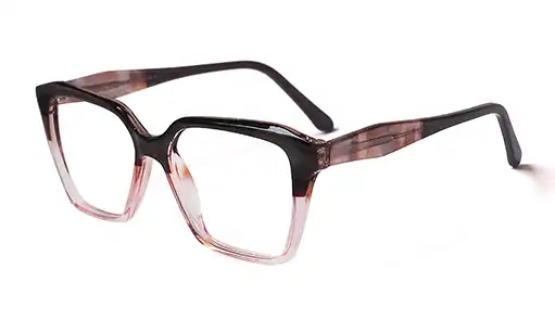Square semi transparent frames