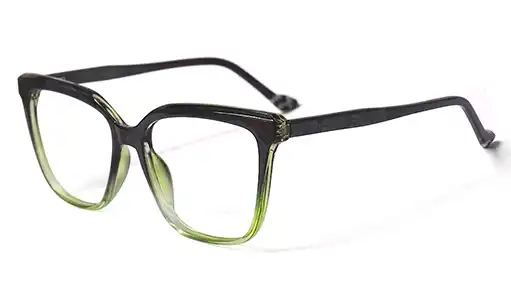 Transparent square full frame glasses