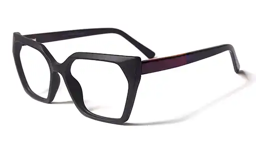 Black Geometric fibre glasses