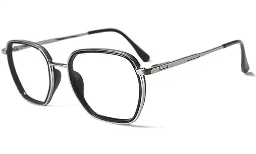 Black with Silver Metal full-frame