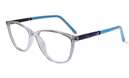 Blue mixed cat eye glasses                                                                                                                                                              