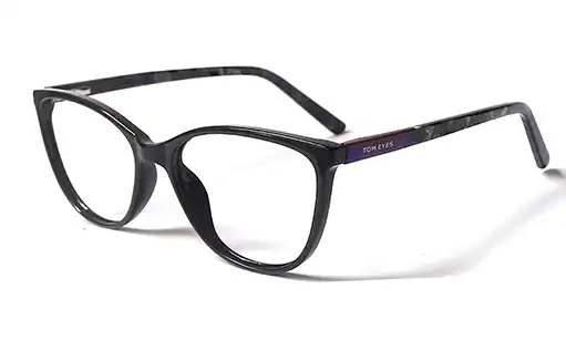 Black mixed cat eye glasses                                                                                                                                                              