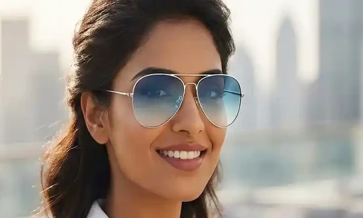 sunglass with power glass